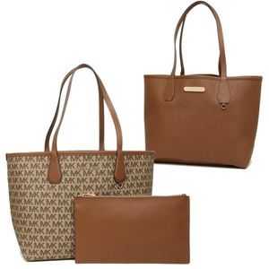 Michael Kors reversible Large Sig Tote Brown/Khaki